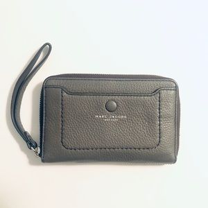 Marc Jacobs Leather Zip Phone Wristlet Wallet